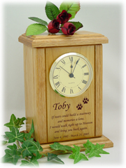 Clock Small Poem Pet Cremation Urns